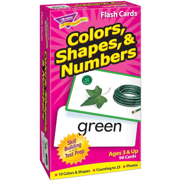 Trend Enterprises Colors, Shapes, And Numbers Skill Drill Flash Cards T53011 - main